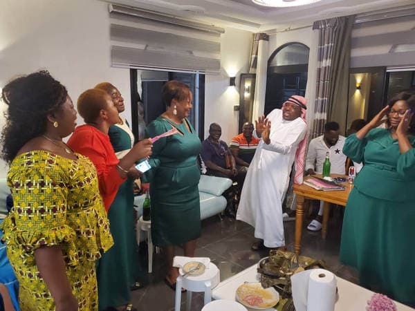 sharing of the symbolic "cake" the (Egussi pudding)