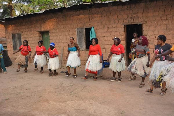 Mukonge Dance Groups in Meta — photograph from the Guneku Fondom archive