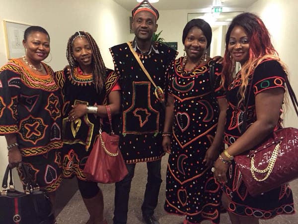 reception event for HRH Fon Fomuki in Essen Germany — photograph from the Guneku Fondom archive