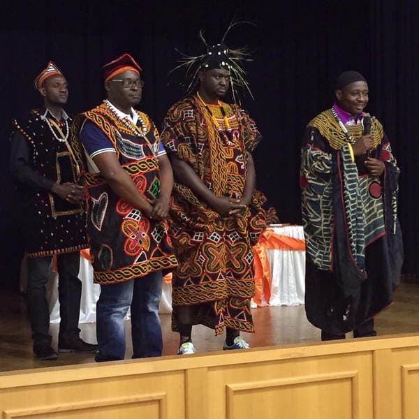 reception event for HRH Fon Fomuki in Essen Germany — photograph from the Guneku Fondom archive