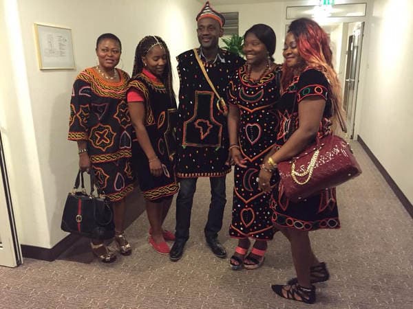 reception event for HRH Fon Fomuki in Essen Germany — photograph from the Guneku Fondom archive