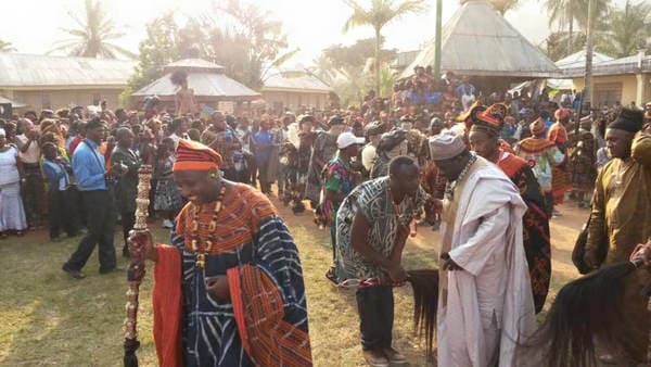 The Coronation of HRH Fon Fomuki Walters — photograph from the Guneku Fondom archive