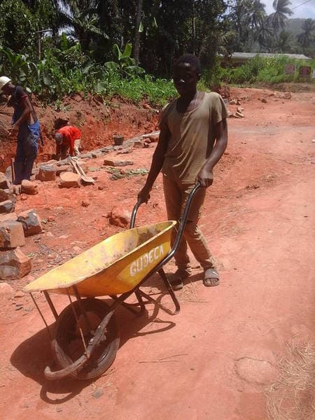THE TONMUKOM - WINDIK ROAD WORK — photograph from the Guneku Fondom archive