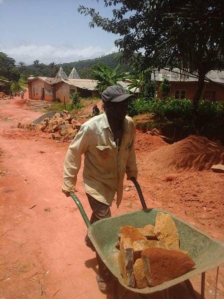 THE TONMUKOM - WINDIK ROAD WORK — photograph from the Guneku Fondom archive