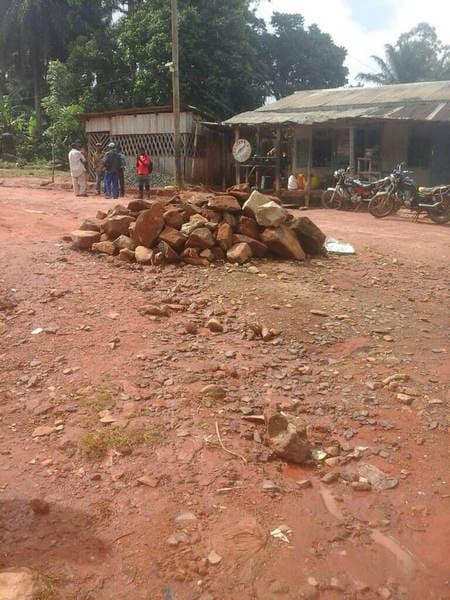 THE TONMUKOM - WINDIK ROAD WORK — photograph from the Guneku Fondom archive
