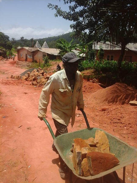 THE TONMUKOM - WINDIK ROAD WORK — photograph from the Guneku Fondom archive